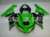 Kawasaki NINJA ZX6R 2005-2006 Injection ABS Fairing - Factory Style - Black Green - MFS3785